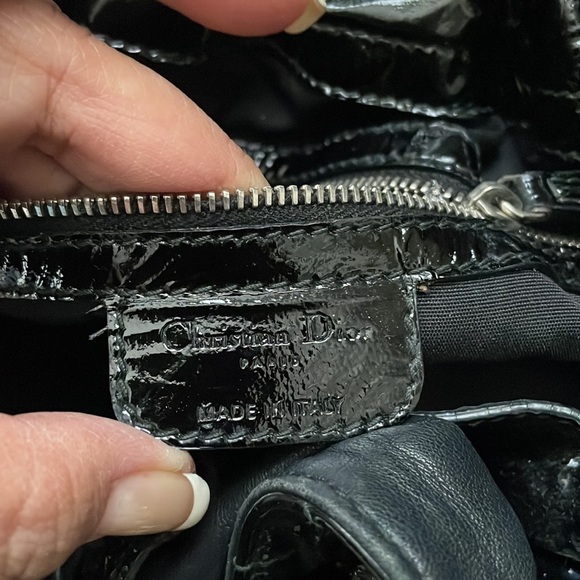 COPY - Authentic Christian Dior Cannage Patent Leather - Picture 10 of 16